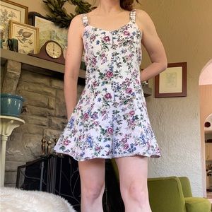 90s Zanoni by Jalate romper culottes jumper floral romper